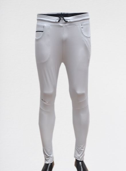 Men White Solid Slim-Fit Track Pants