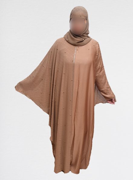 Brown classic abaya